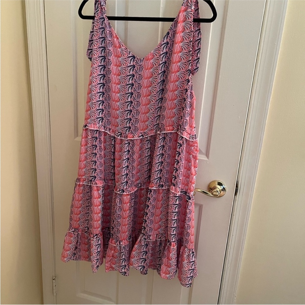Simply Southern knotted sleeveless tiered dress